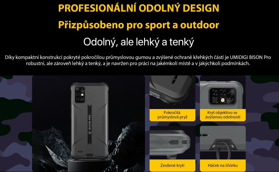 UMIDIGI BISON Pro odolnost